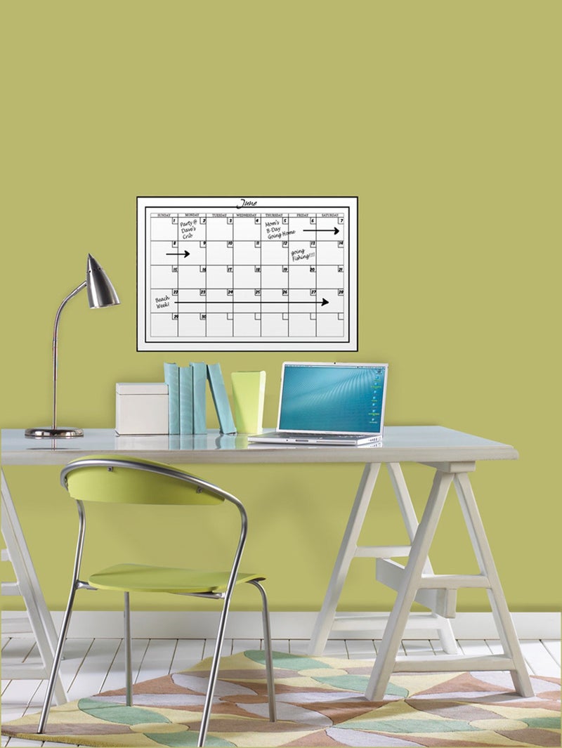 WallPops WPE94575 Medium Monthly Calendar, White & Off-White - Image 2