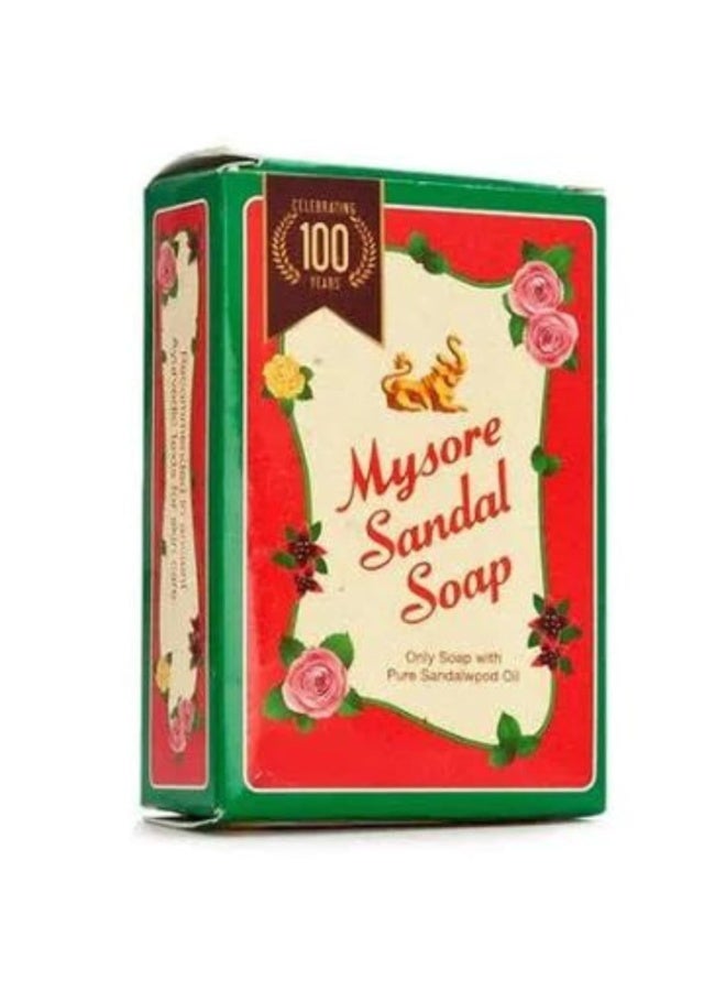 مايسور صندل صابون "مايسور صندل" (Mysore Sandal) - الصابون الوحيد المحتوي على زيت خشب الصندل النقي - 225 جم (عبوة من 3 قطع، وزن كل قطعة 75 جم) - الصابون الوحيد المحتوي على زيت خشب الصندل النقي. - Image 3