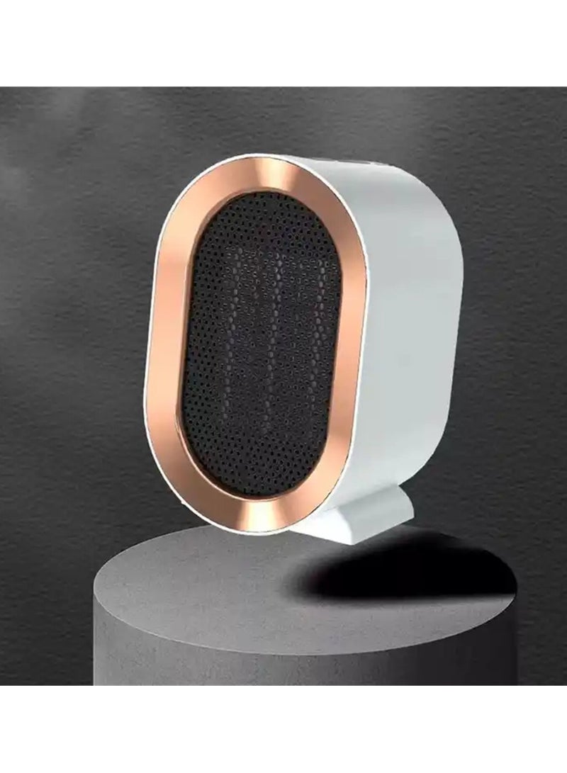 1200W Electric Fan Heater, Desktop Warm Air Blower Home Appliances (White)  - Image 1