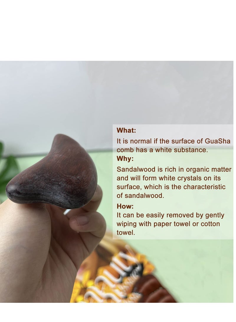 Excefore Wooden Massage Comb, for Head Scalp, Facial, Body Massage Natural Sandalwood Massager Acupressure Tools Gift for Women Men - Image 5