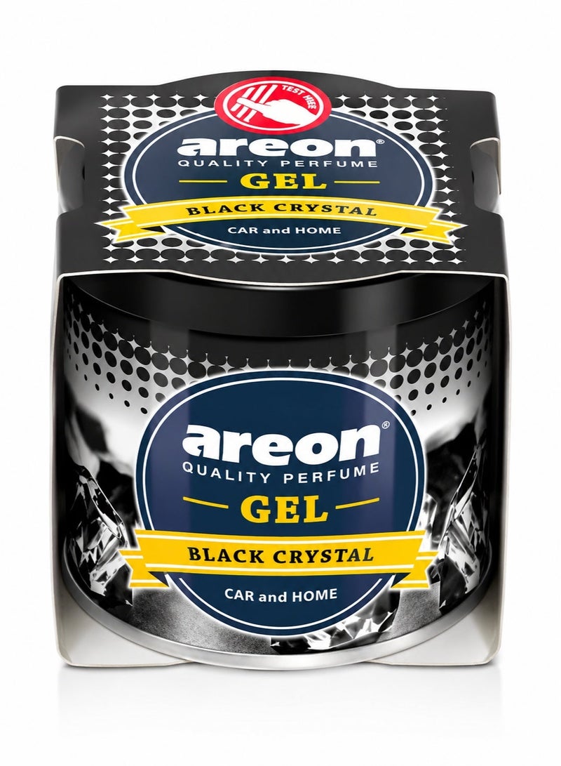 Areon Gel Air Freshener Black Crystal 80g Car Air Freshener Can, Long Lasting Gel Fragrance, Car Interior Odor Eliminator, Air Freshener for Car Home Office Bathroom Wardrobe, Spill Free Gel, Premium Scent, Deodorizer Freshener - Image 3