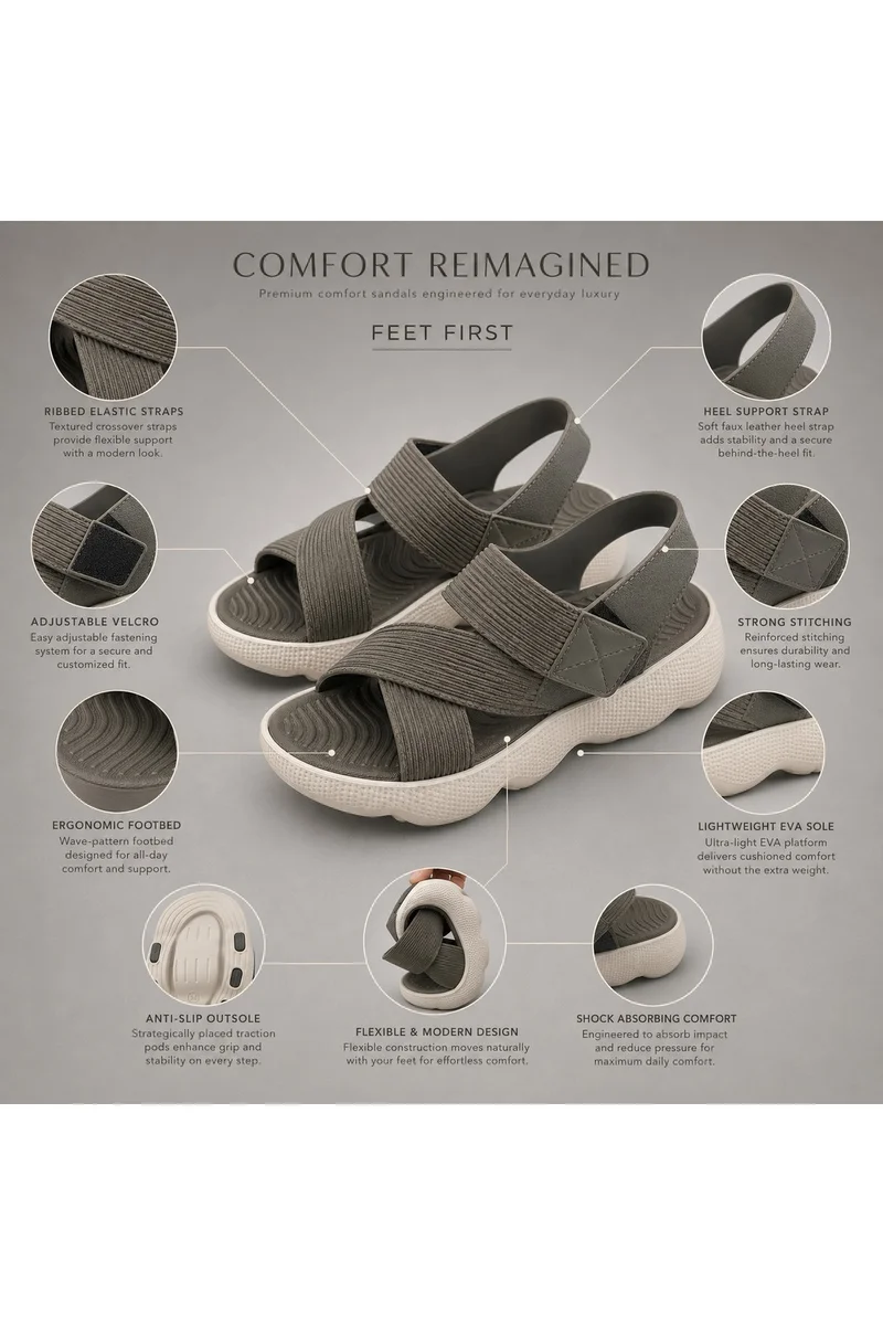 Feet First Casual Everyday Comfort Sandals