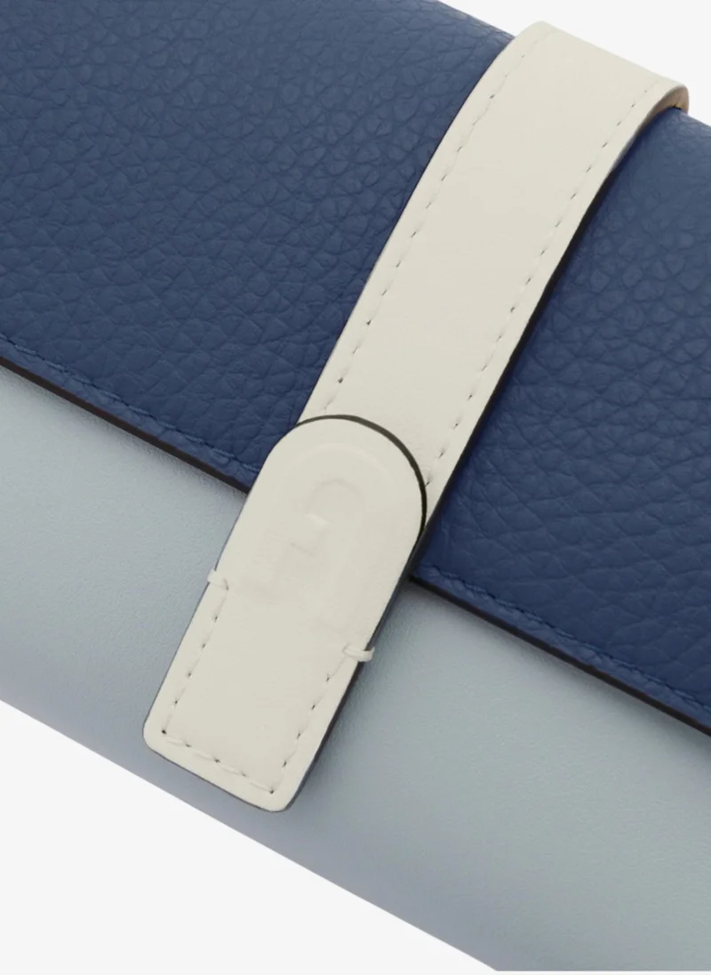 Furla Blue Grazia Compact Wallet for Women | Best Price UAE