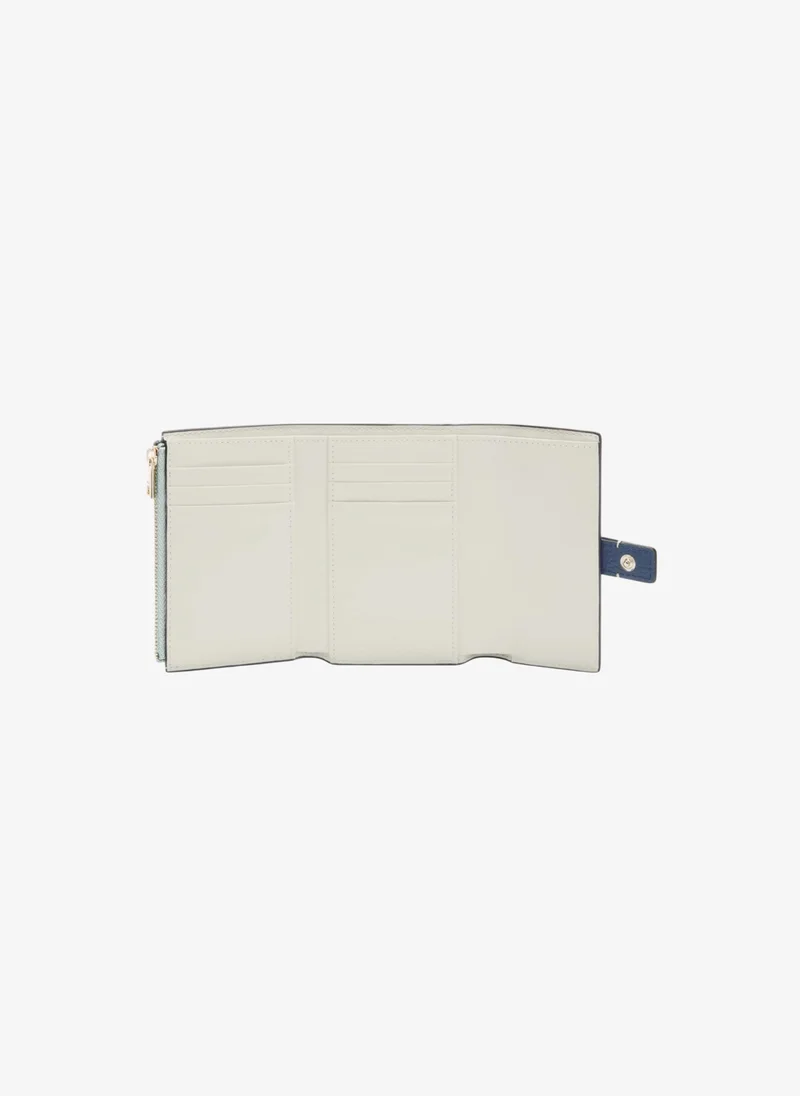 Furla Blue Grazia Compact Wallet for Women | Best Price UAE
