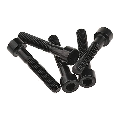 Wanyifa Titanium Ti M6x35mm Black Bolts Allen Head for Bicycle Headset Screws Pack of 5 (Black) - Image 5