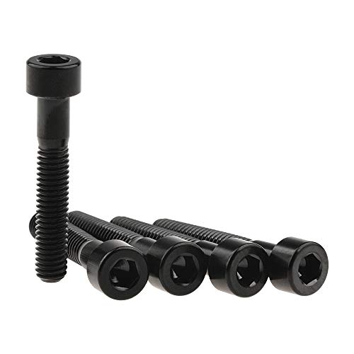Wanyifa Titanium Ti M6x35mm Black Bolts Allen Head for Bicycle Headset Screws Pack of 5 (Black) - Image 4