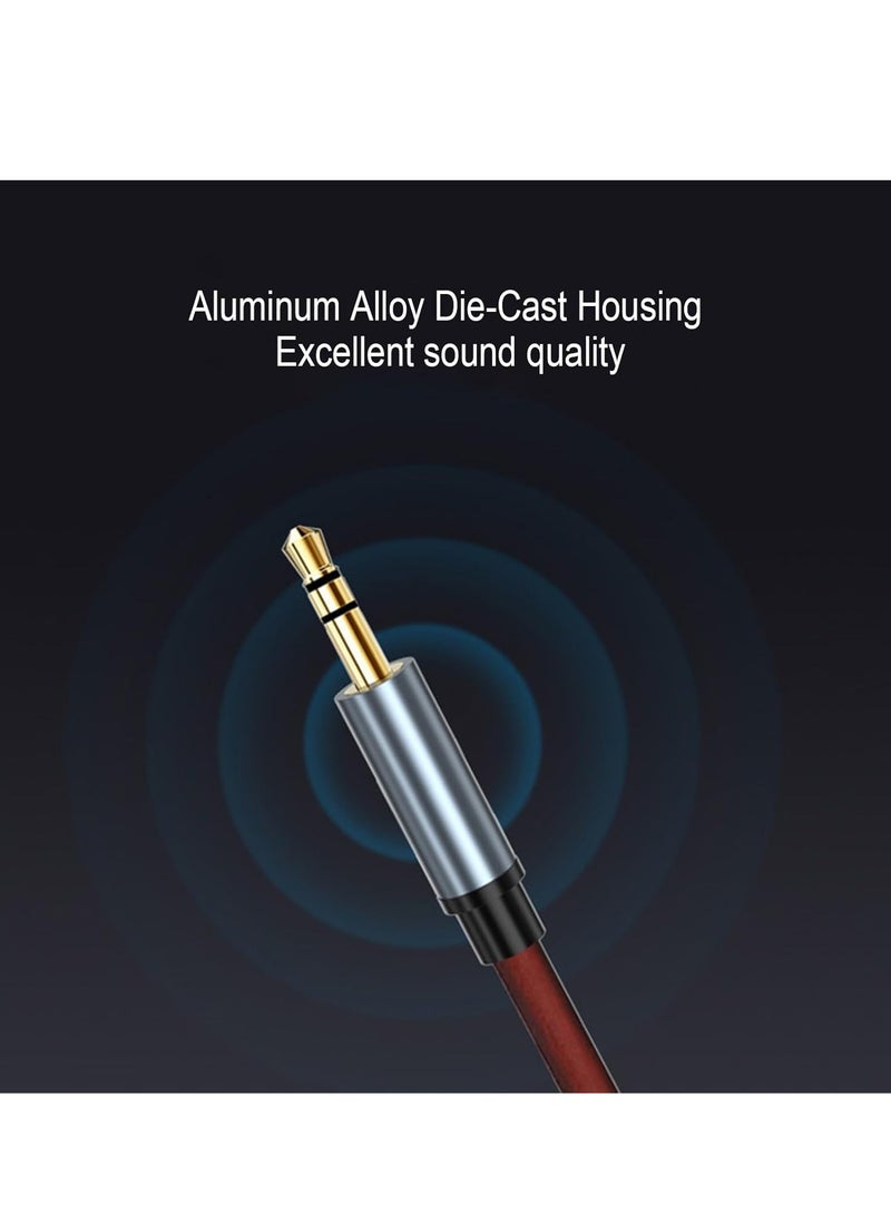 ProOne ProOne 3.5mm Audio Cable Aux Cable 1M Braided Male to Male Stereo Auxiliary Aux Jack Compatible for iPhone, iPad, Samsung Smartphones, Tablets Car Home Stereos, Beats Bose Sony Speaker  - Image 3