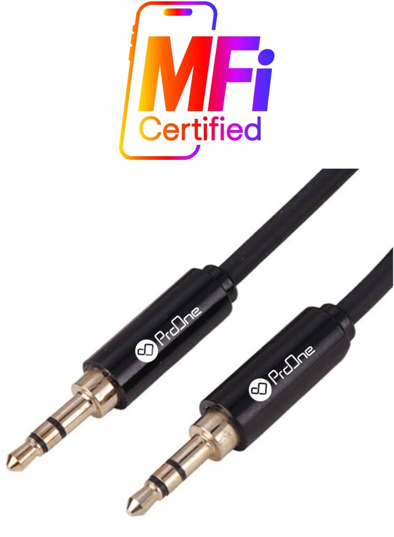 ProOne ProOne 3.5mm Audio Cable Aux Cable 1M Braided Male to Male Stereo Auxiliary Aux Jack Compatible for iPhone, iPad, Samsung Smartphones, Tablets Car Home Stereos, Beats Bose Sony Speaker  - Image 1