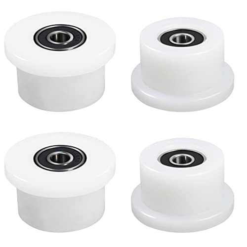 Vsttar Qty.4 Machined Wheels/Rollers Compatible Total Gym Replacement, Fits Models 1000,1100,1400,1500,1600,1700,1800,1900,Achiever,Force,Gold,Max,Platinum,Platinum Plus,Pro,Supra, Supreme,Ultima,Ultra,XLI - Image 1
