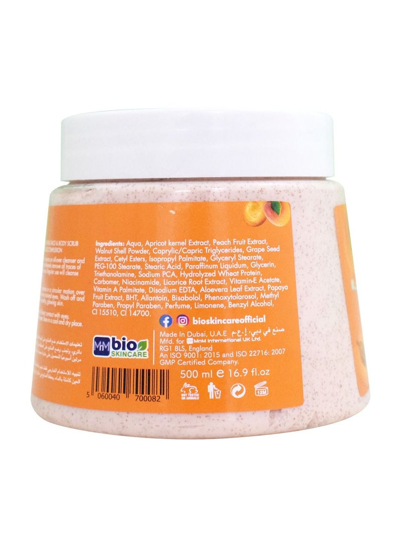 Bio Skincare مقشر الوجه من بيو للعناية بالبشرة بنكهة المشمش متعدد الألوان 500 مل - Image 2