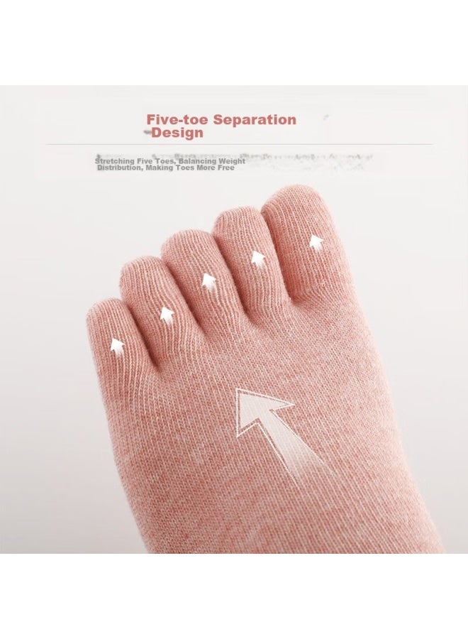 LANG SHA Langsha Five-toe Socks For Women, Spring And Summer Mid-calf Cotton Socks, Sweat-absorbing, Breathable, Toe-separated, Sports Casual Fashion Long Socks - Image 4