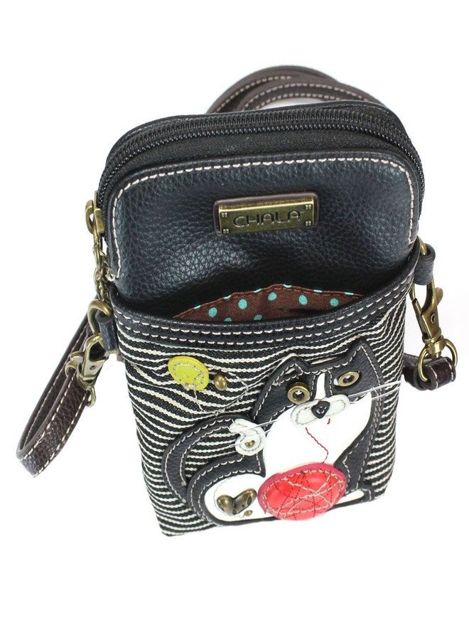 CHALA Cellphone Crossbody Handbag - Convertable Strap, Cat Lovers Gift (Black Stripe) - Image 4