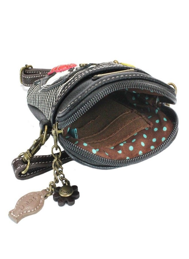 CHALA Cellphone Crossbody Handbag - Convertable Strap, Cat Lovers Gift (Black Stripe) - Image 5