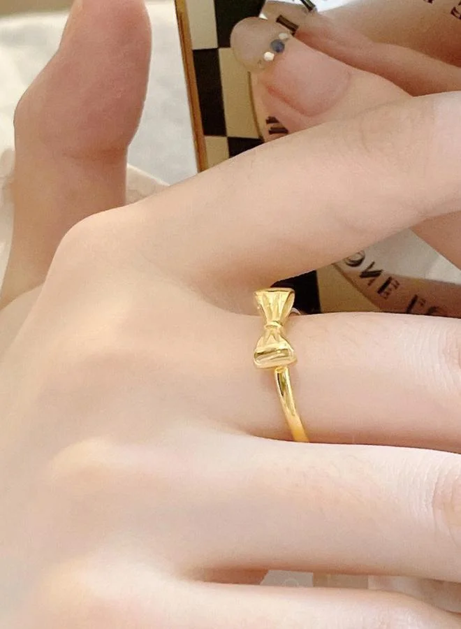 Take Two Golden Bow Ring