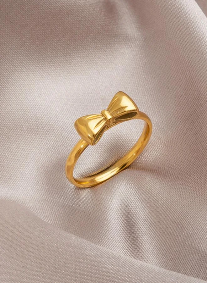 Take Two Golden Bow Ring