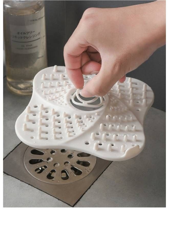 Kutis 2-Piece Bathroom Drain Cover Drain Stopper Shower Filter kitchen Sink Strainer - Image 4
