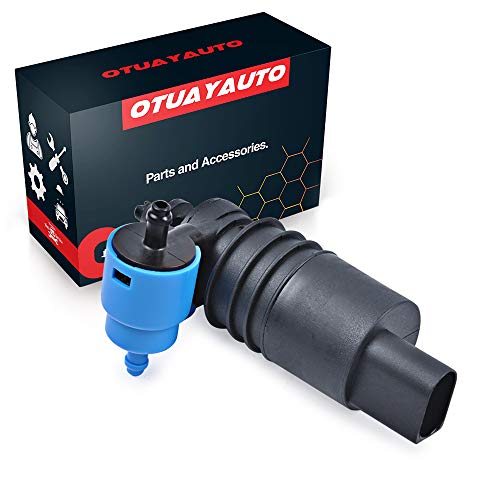 OTUAYAUTO 1J6955651 Windshield Washer Pump for Jeep, Dodge, Chrysler, Volkswagen, Audi, BMW, Chevrolet, Ford - Factory OE Style with Grommet - Image 1