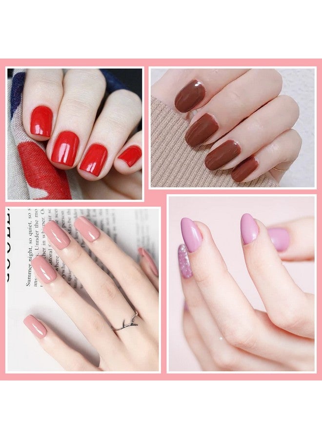 SILPECWEE 16 Sheets Red Glitter Nail Wraps For Women Solid Color Nail Polish Strips Self Adhesive Nail Polish Stickers Fingernail Manicure Sticker Nail Art With 1Pc Nail File (Lovely Color) - Image 4