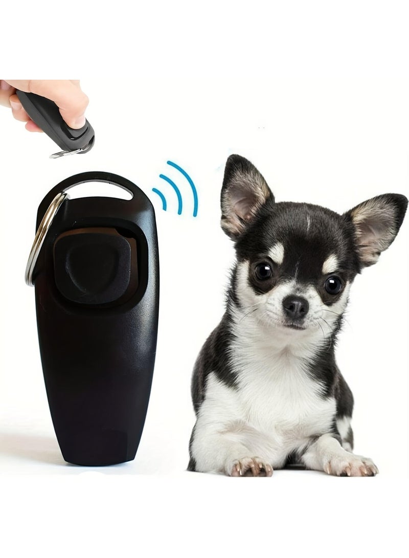 MY SOUQ MySouqEg | only 1 pcs - 2-in-1 Dog Training Clicker and Whistle, Portable with Keyring, Stops Barking, Teaches Sit, Come Back and More - (Random Color) - Image 4