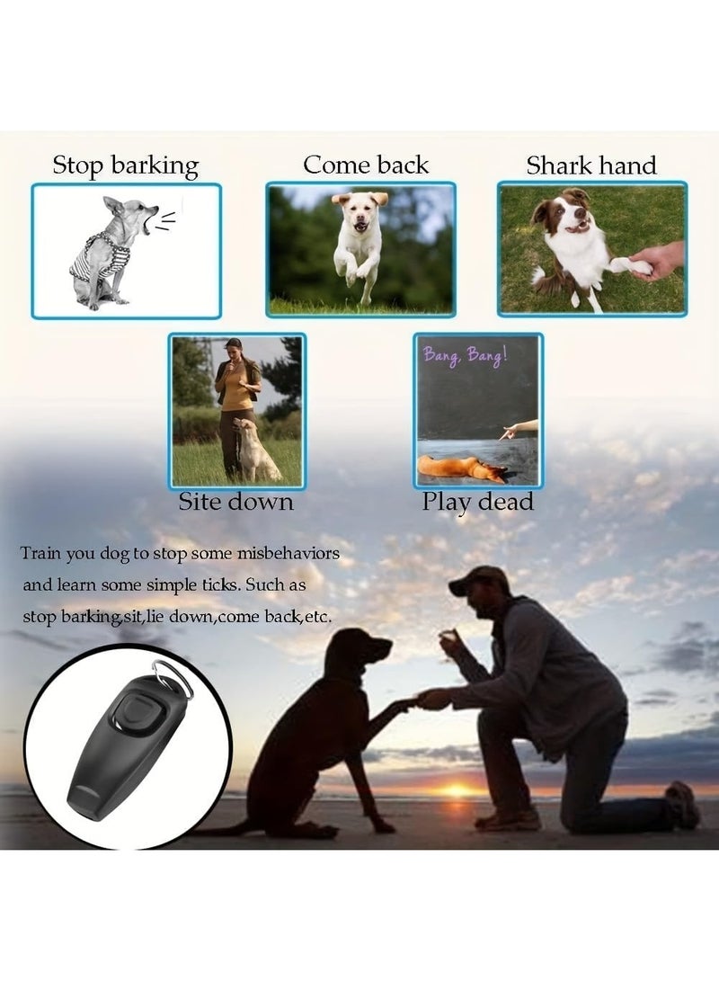 MY SOUQ MySouqEg | only 1 pcs - 2-in-1 Dog Training Clicker and Whistle, Portable with Keyring, Stops Barking, Teaches Sit, Come Back and More - (Random Color) - Image 5