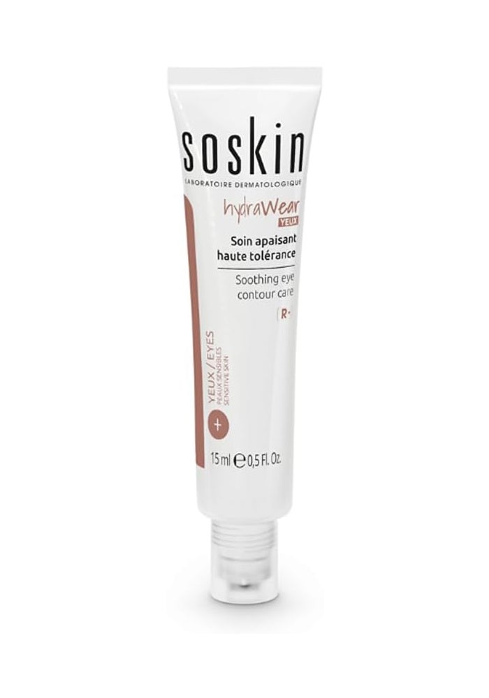 Soskin R+ Hydrawear Soothing Eye Contour Cream - 15ml, Hydrating & Anti-Aging Eye Care - Image 1