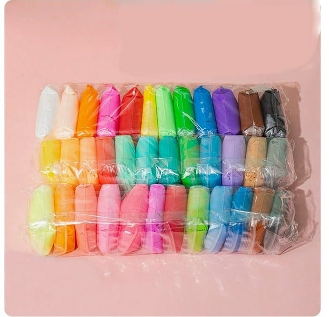 VENDIX 36 Colors Plasticine DIY Plasticine for Children Education Super Light Clay Air Dry Clay Multi-color Modelling Clay Interactive Toy - Image 1