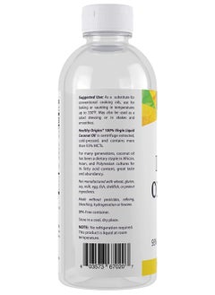 Healthy Origins Liquid Coconut Oil 100% Virgin 93% MCTs -Net 20 FL.OZ - 592 ML  - Image 3