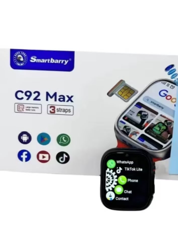 Smart Berry Smartberry C92 Max Android Sim Smart Watch - Image 4