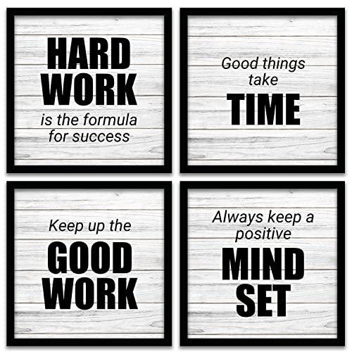 kotart Wood - Frames For Wall Decor - Photo Frames For Wall Decoration - Motivational Wall Poster With Frame - Quotes Wall Frames For Home And Living Room (Art 2, 10x10 inch) - Image 1