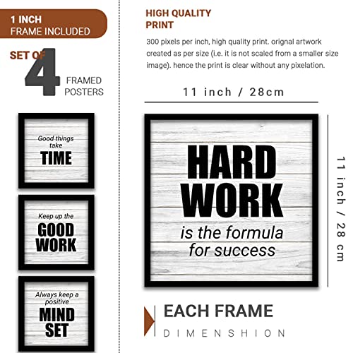 kotart Wood - Frames For Wall Decor - Photo Frames For Wall Decoration - Motivational Wall Poster With Frame - Quotes Wall Frames For Home And Living Room (Art 2, 10x10 inch) - Image 2