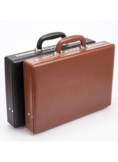 Freegallops Made In China Best 17 inches Expandable Hard Briefcases Laptop Attache for Men with Lock - Black  - Image 5