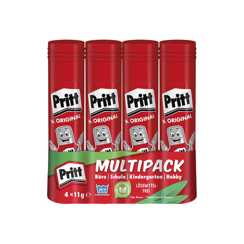 Pritt 1259587 11 g Glue Stick (Pack of 4) - Image 1