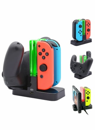 Charging Dock Station 4 In 1 for Nintendo Switch, Compatible With Nintendo Switch Joycon Controller With Type-c USB Cable Safe, for Switch Handle Colorful Four-charge, Switch Light Column Charger - pzsku/ZDD189A74BD01C64C29BCZ/45/_/1657863847/b76d98b4-d6a5-4123-9251-38ff50147bfe