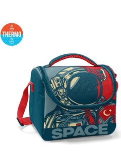 CORAL HIGH Kids Indigo Red Astronaut Patterned Thermo Lunchbox 11840  - Image 1