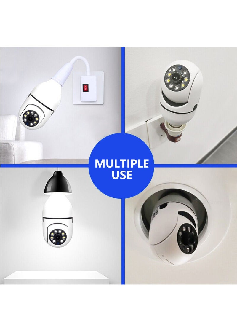 ELTRAZONE 5 PACKES Camara 5G WiFi De Seguridad 360Con Audio Microfono Para Casa y Exterior  - Image 5