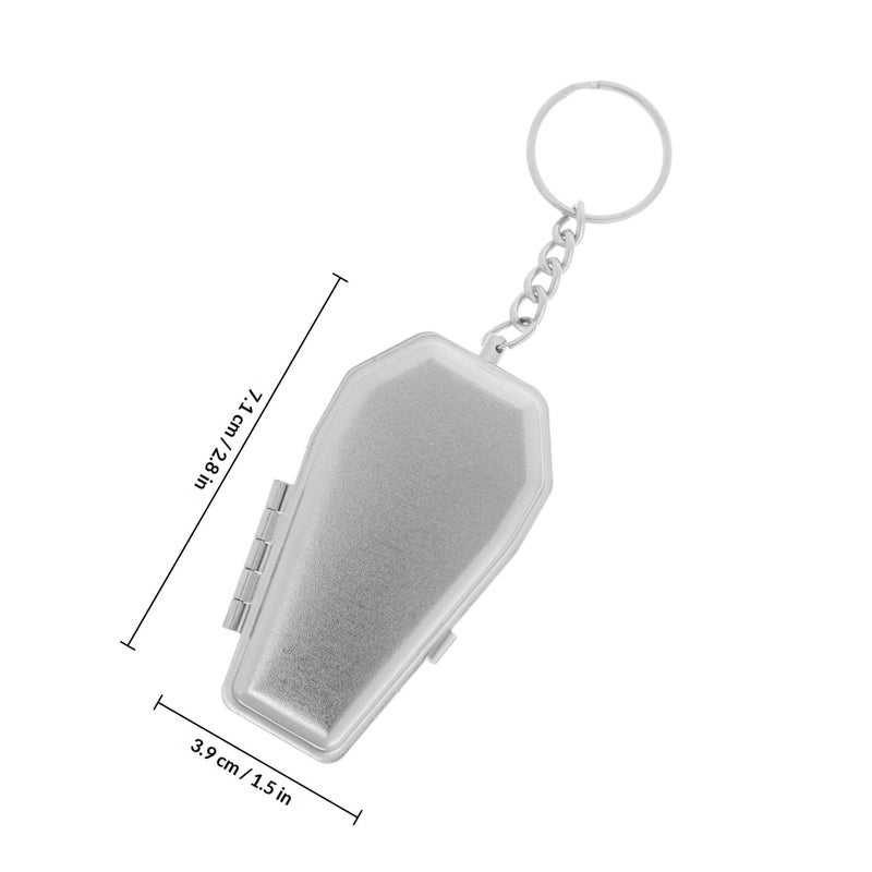 Mini Coffin Ashtray with Lid Portable Tinplate Ash Holder Keychain Compact Travel Smoke Accessory - Image 3
