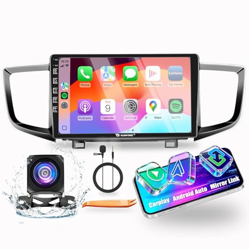 KUNFINE for Honda Pilot Ridgeline 20162022 Car CarPlay Android Auto Navigation Stereo GPS Radio Reverse Camera Display 10 IPS Touchscreen Headunit Tablet Pad Media Player if Applicable Quad Core 2G64G - Image 1