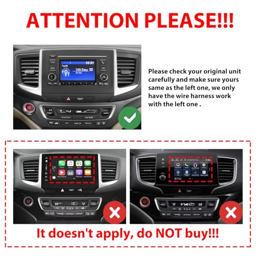 KUNFINE for Honda Pilot Ridgeline 20162022 Car CarPlay Android Auto Navigation Stereo GPS Radio Reverse Camera Display 10 IPS Touchscreen Headunit Tablet Pad Media Player if Applicable Quad Core 2G64G - Image 3