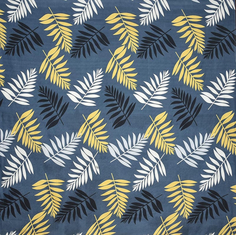 BSB HOME أوراق سرير مزدوجة مسطحة من BSB HOME بملمس قطن نقي مع 2 غطاء وسادة | سرير مزدوج قابل للتنفس | خالي من التجاعيد | ناعم 144 Tc سوبر سوفت | 228 × 225 سم | شجرة النخيل رمادي داكن - Image 2