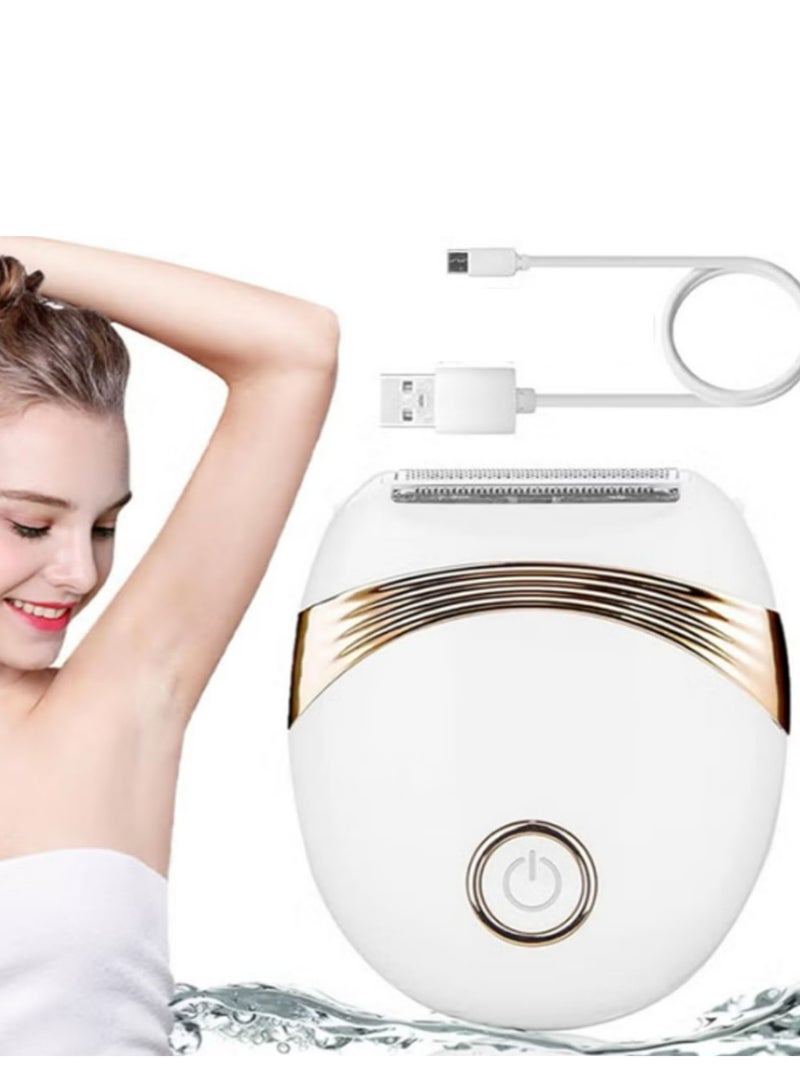 ماكينة إزالة الشعر الكهربائية، ماكينة حلاقة نسائية، ماكينة تشذيب البكيني للنساء، ماكينة حلاقة نسائية قابلة لإعادة الشحن، رأس حلاقة سهل وسريع، إزالة شعر الجسم والساقين والإبطين، مزيل شعر كهربائي - Image 1