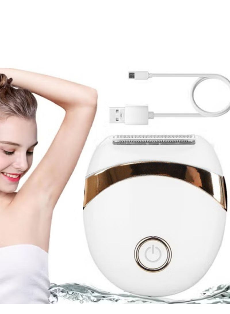 Electric Epilator, Women's Shaver, Bikini Trimmer for Women, Rechargeable Lady Razor, Easy Quick Shaver Head, Body Removal Legs Underarms, Electric Hair Remover - Image 1