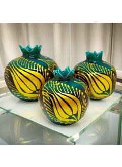 EGE A an Tile Set of 3 Pomegranates  - Image 3