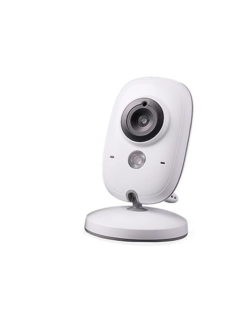 3.2-Inch LCD Wireless Baby Monitor With Night Vision Two-Way Talk - White - Image 5