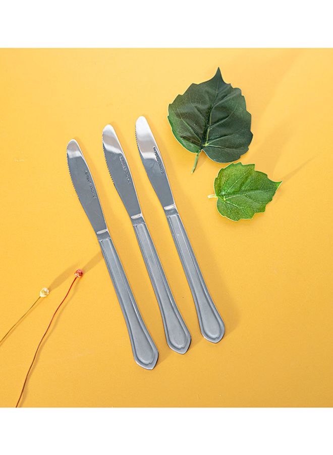 Royalford 3-Piece Table Knife Set Silver - Image 1