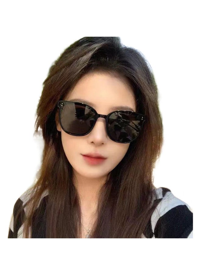 Lesca Lunetiergm Trendy Internet Celebrity Sunglasses, High-End Fashion, Driving Uv Protection, Mym Style, Black Frame - Image 2