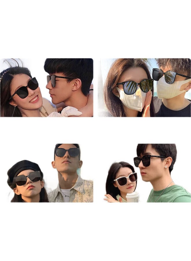 Lesca Lunetiergm Trendy Internet Celebrity Sunglasses, High-End Fashion, Driving Uv Protection, Mym Style, Black Frame - Image 3