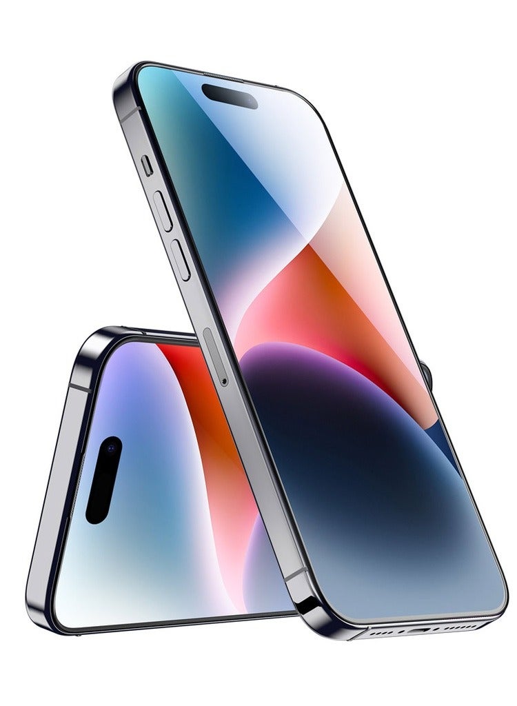 Green Lion 3D Corning Pro Black Edge Glass Protection for iPhone 15 Pro Max - Clear - Image 3