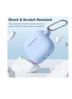 Generic Compatible with AirPods 4 Case(2024), Soft Silicone Full Protective Case Cover for Apple AirPods 4 with Keychain, Compatible with AirPods 4th Generation Case Accessories for Women Men  - Image 3