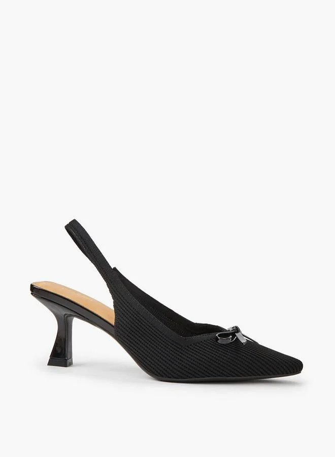 Celeste Women Slingback Flared Heel Shoes