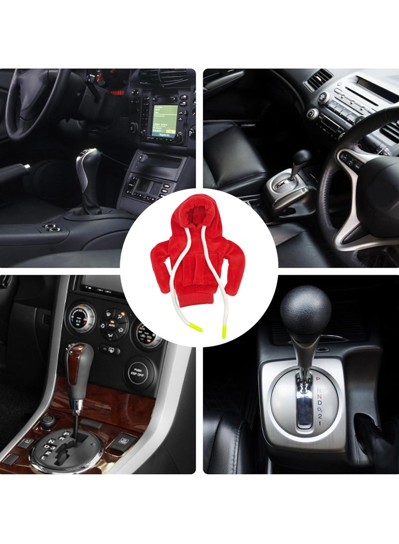 Generic Car Gear Sweatshirt Gear Knob , Sweater Hoodie for Gear Universal Fit Gearshift Protector  15cm X 6cm X 4.4cm Red - Image 4